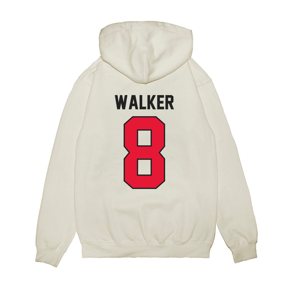 Rutgers - NCAA Football : Jordan Walker - Vintage Helmet Premium Hooded Sweatshirt-1