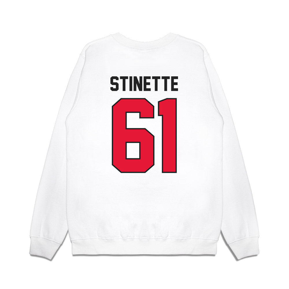Rutgers - NCAA Football : Emir Stinette - Vintage Helmet Premium Crewneck Sweatshirt-1