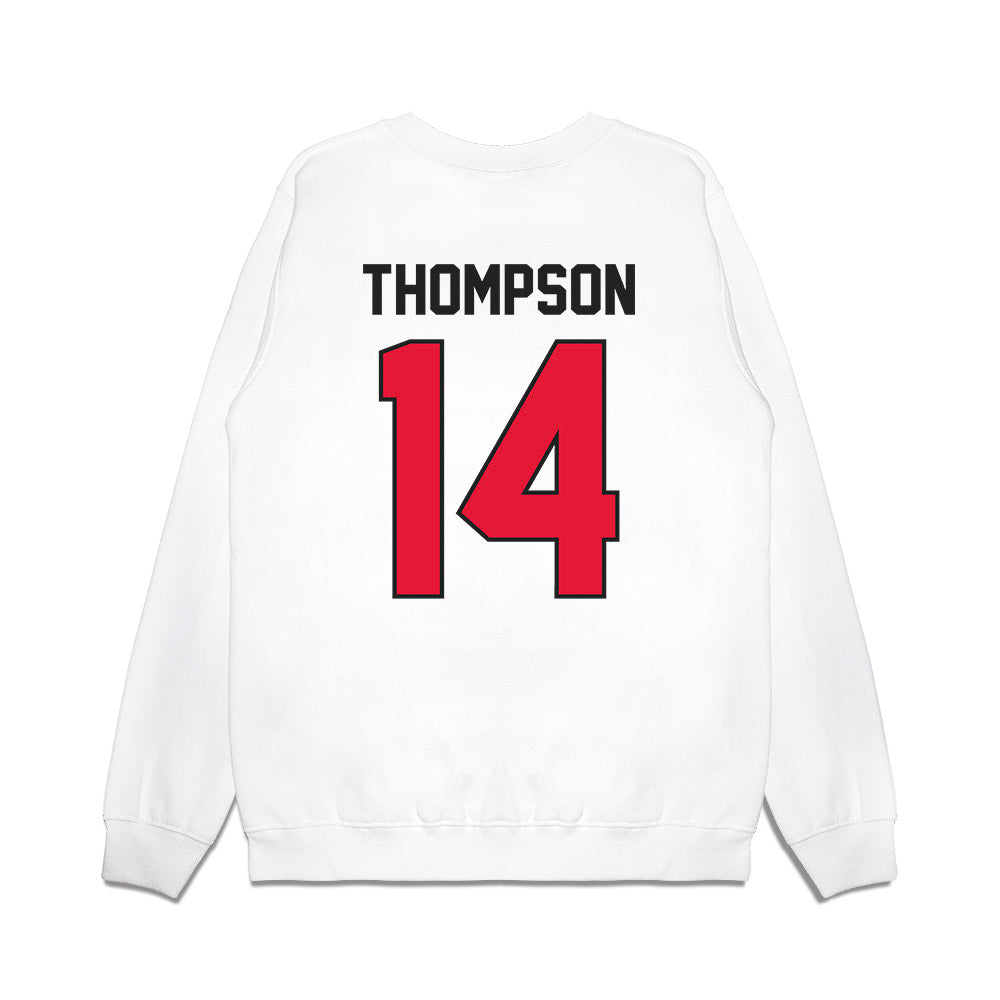 Rutgers - NCAA Football : Jordan Thompson - Vintage Helmet Premium Crewneck Sweatshirt-1