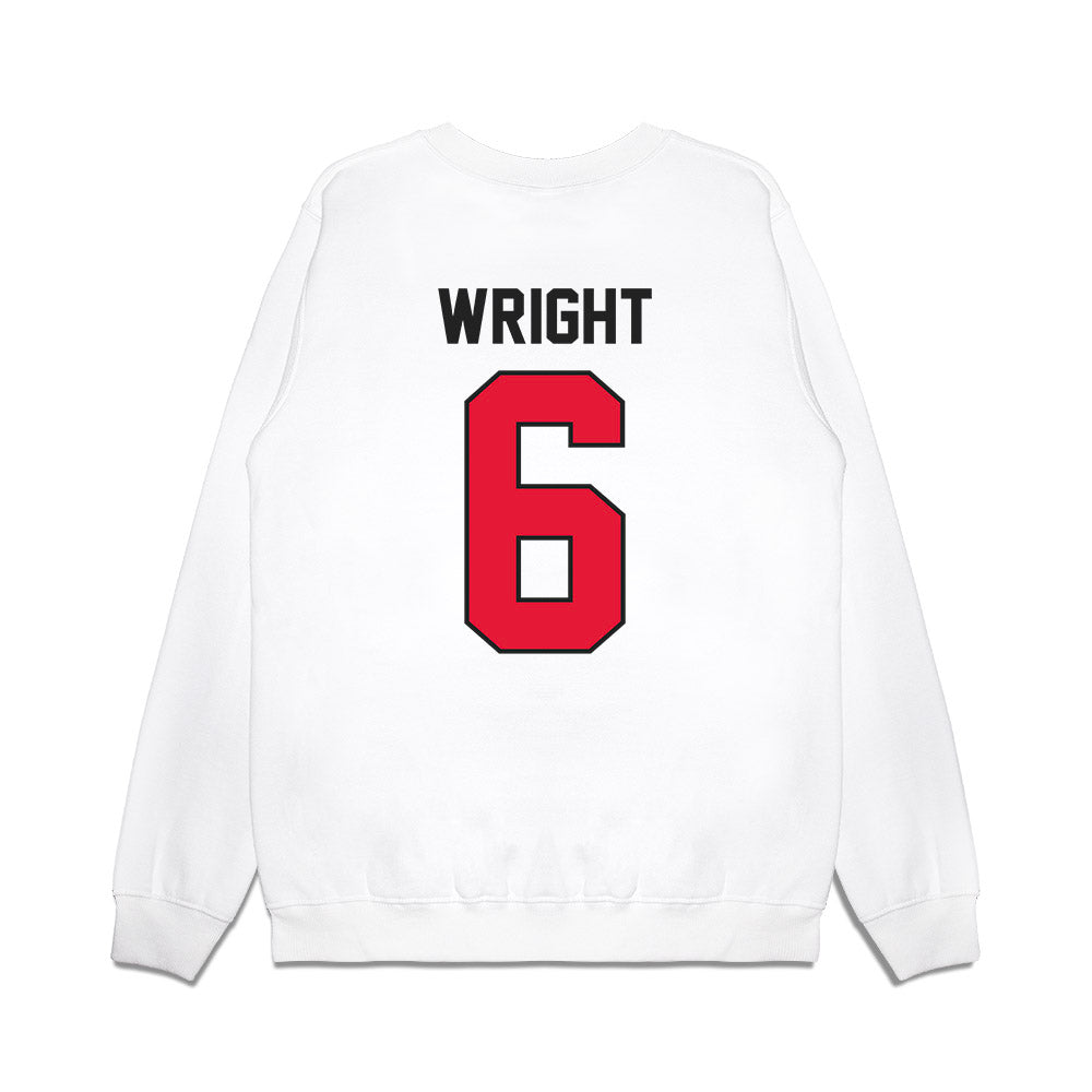 Rutgers - NCAA Football : Abram Wright - Vintage Helmet Premium Crewneck Sweatshirt-1