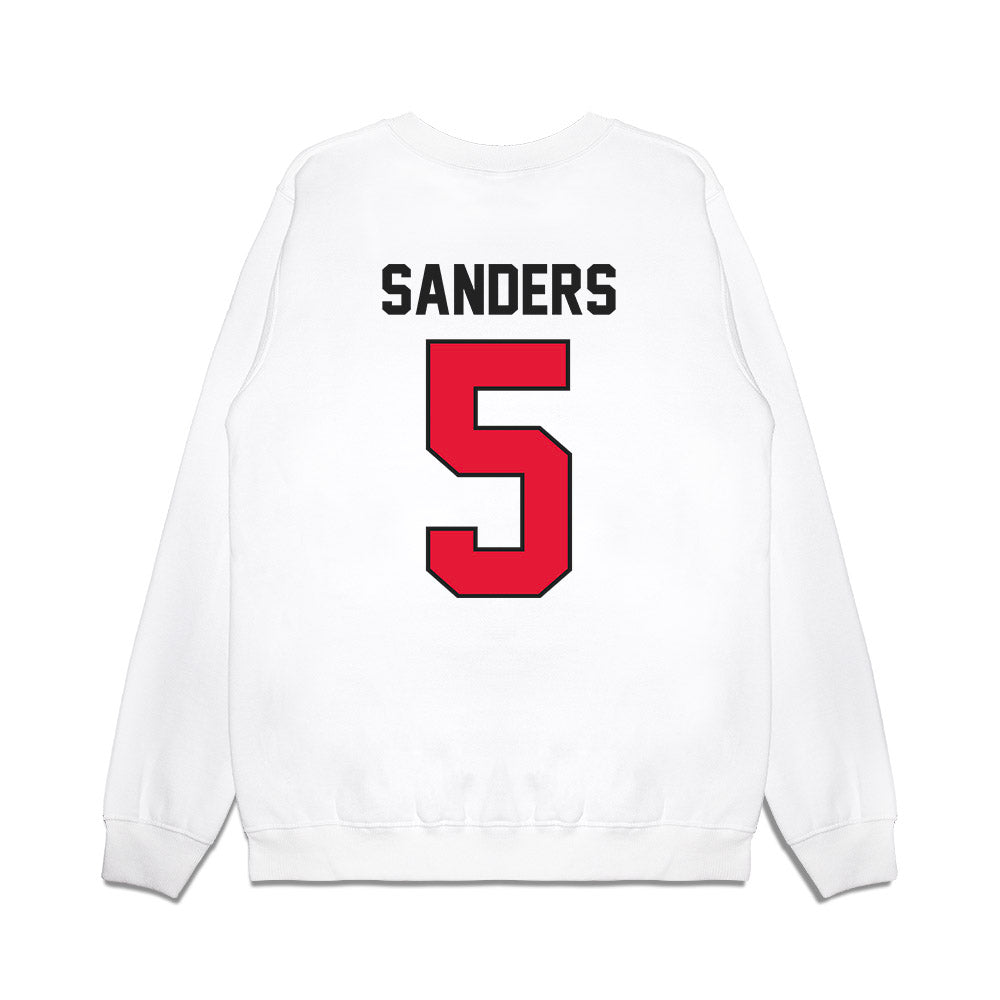 Rutgers - NCAA Football : Kaj Sanders - Vintage Helmet Premium Crewneck Sweatshirt-1