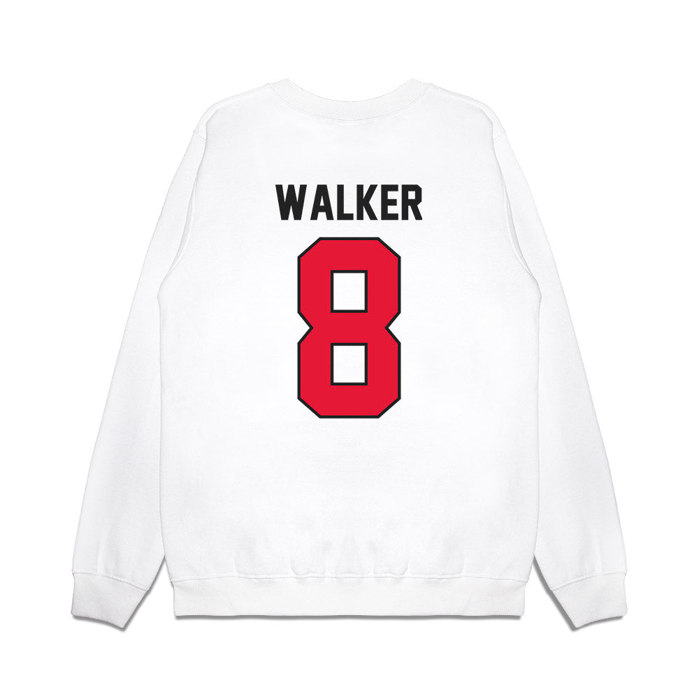 Rutgers - NCAA Football : Jordan Walker - Vintage Helmet Premium Crewneck Sweatshirt-1