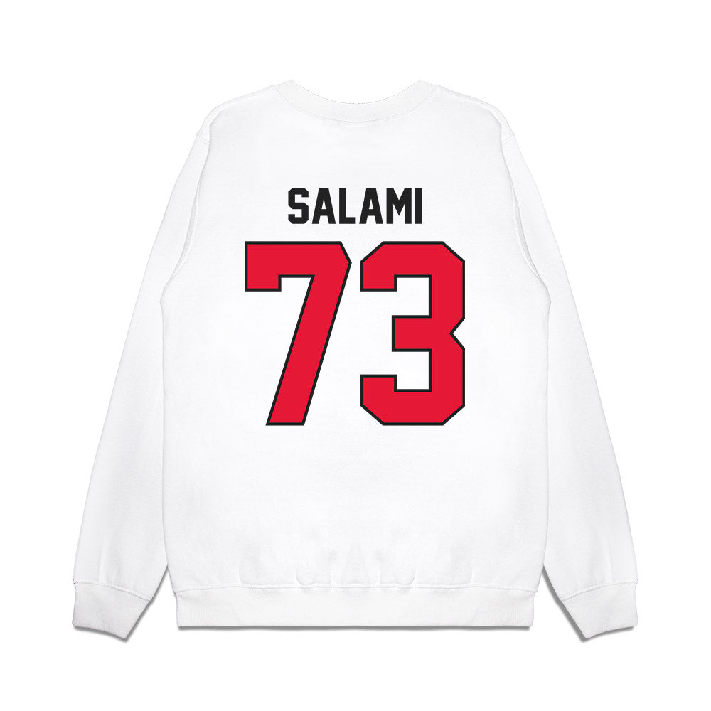Rutgers - NCAA Football : Terrence Salami - Vintage Helmet Premium Crewneck Sweatshirt-1