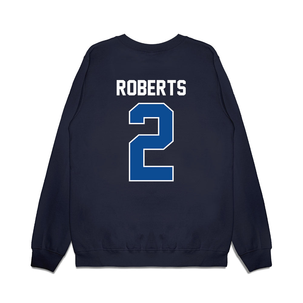 BYU - NCAA Football : Chase Roberts - Vintage Helmet Premium Crewneck Sweatshirt-1