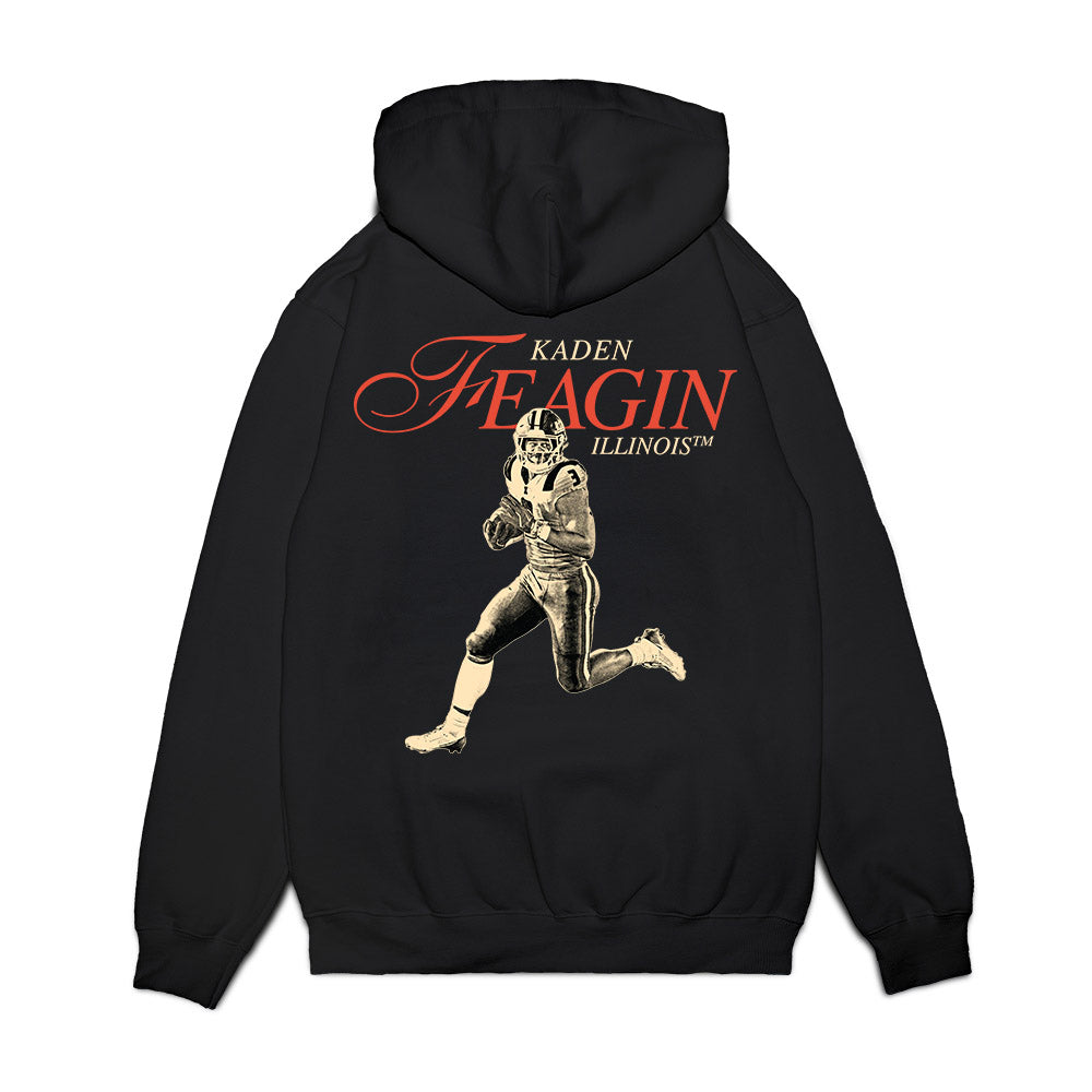 Illinois - NCAA Football : Kaden Feagin - Legacy Premium Hooded Sweatshirt-1
