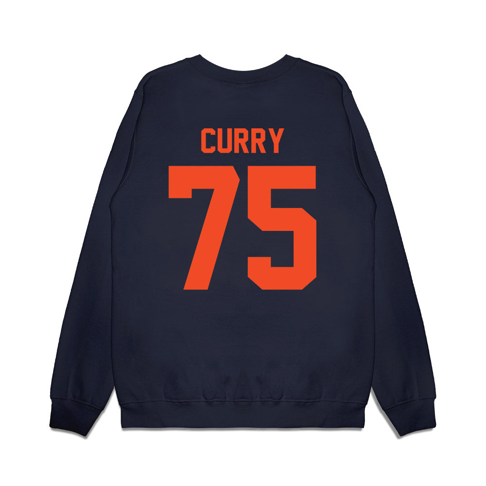 Virginia - NCAA Football : Houston Curry - Vintage Helmet Premium Crewneck Sweatshirt-1