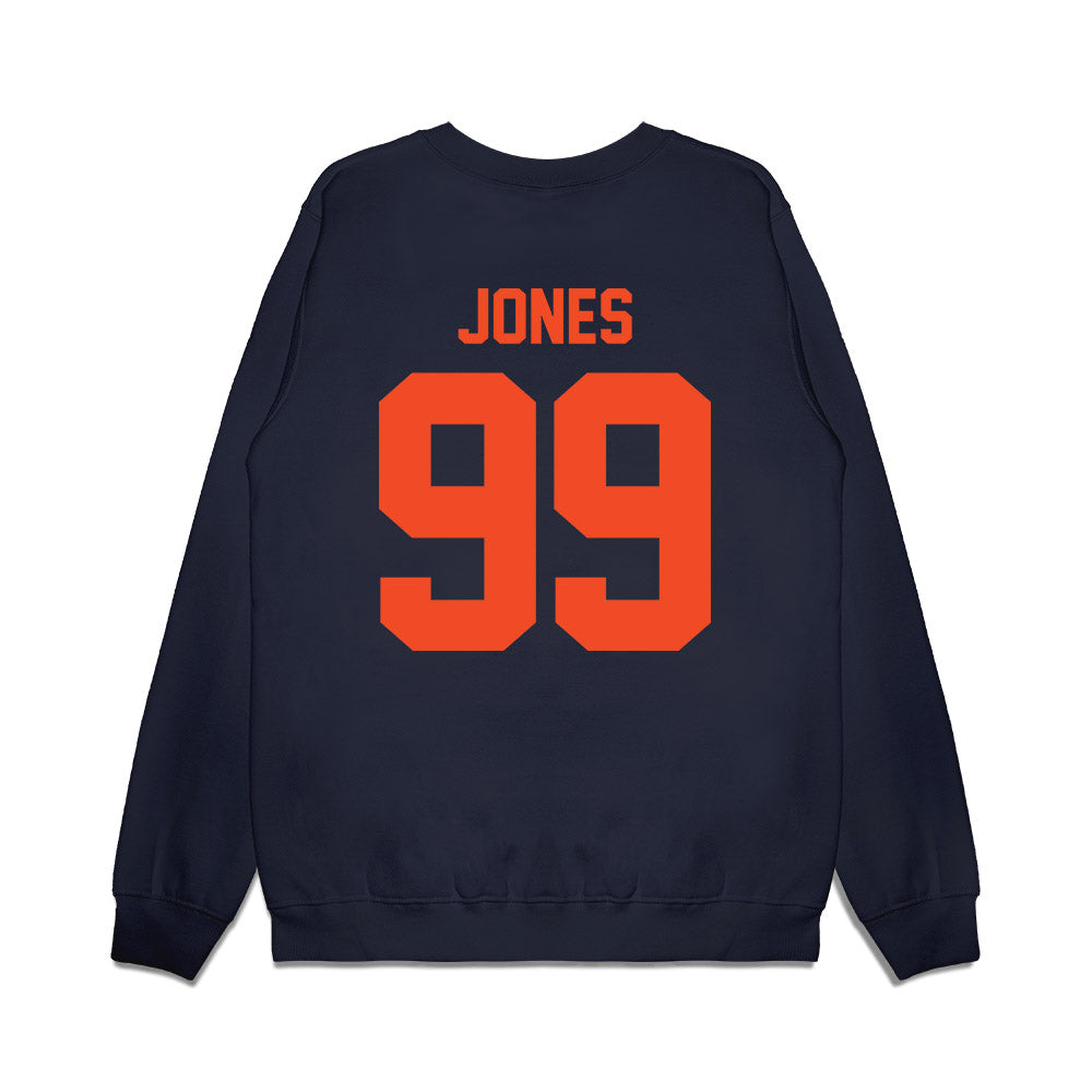 Virginia - NCAA Football : Daryl Jones - Vintage Helmet Premium Crewneck Sweatshirt-1