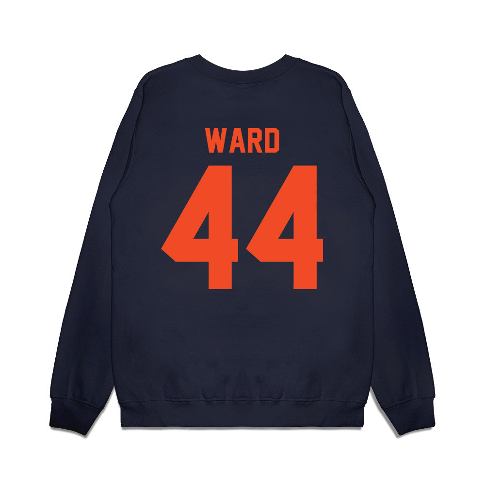 Virginia - NCAA Football : Evan Ward - Vintage Helmet Premium Crewneck Sweatshirt-1