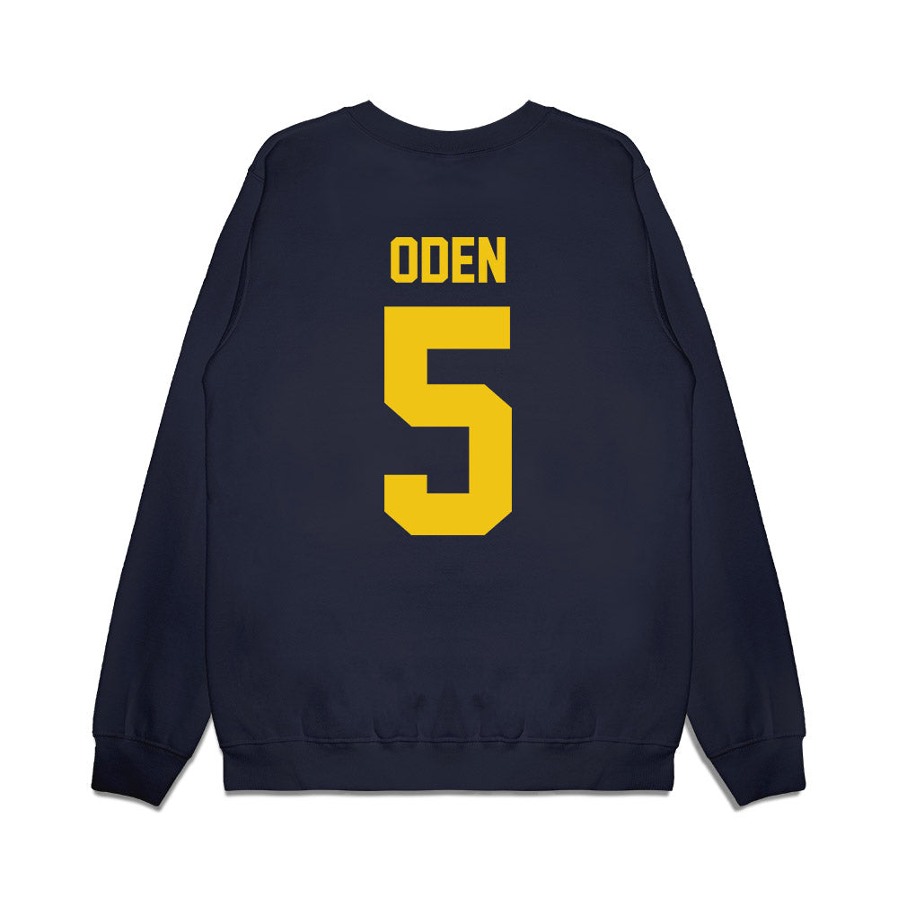 Michigan - NCAA Football : Jacob Oden - Vintage Helmet Premium Crewneck Sweatshirt-1