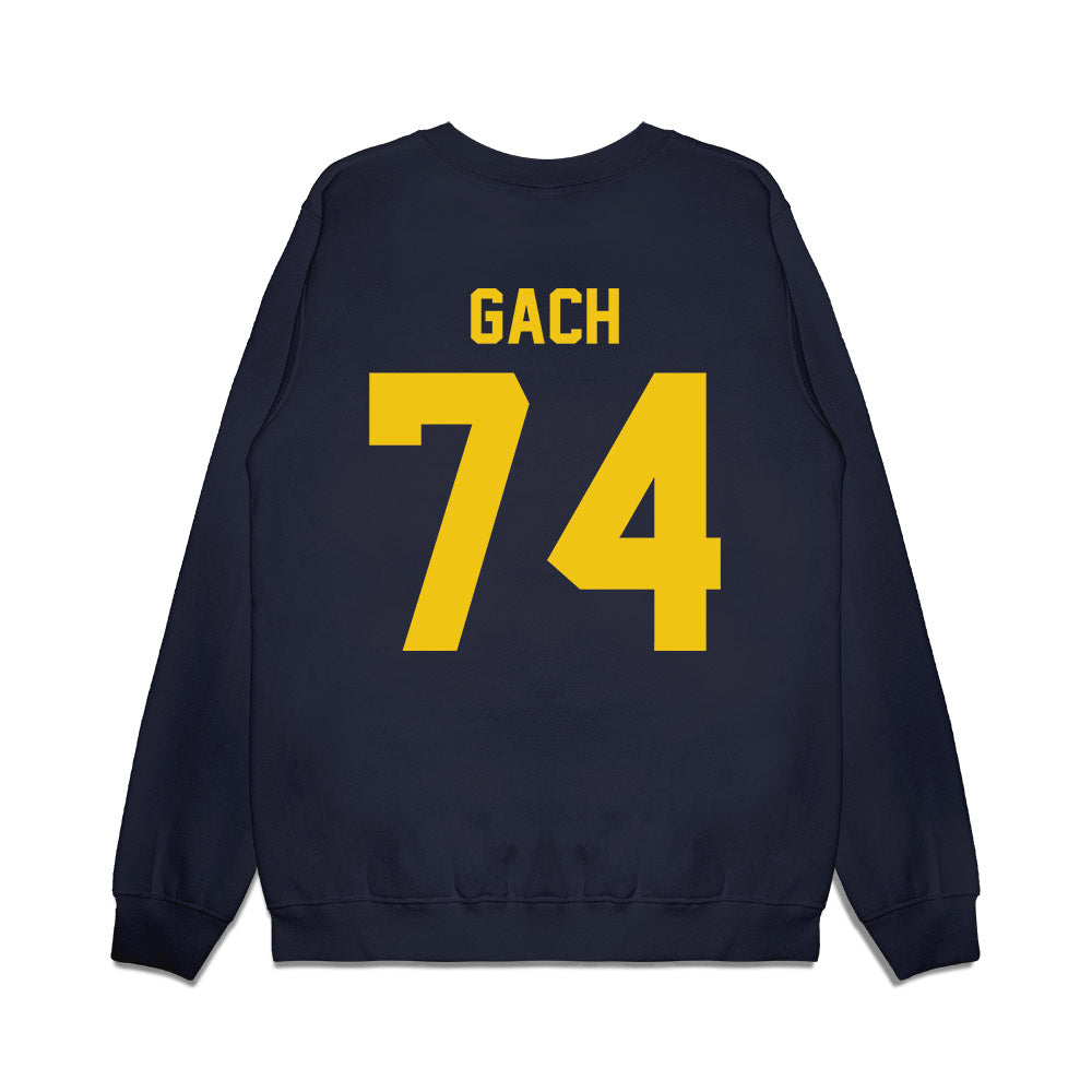 Michigan - NCAA Football : Avery Gach - Vintage Helmet Premium Crewneck Sweatshirt-1