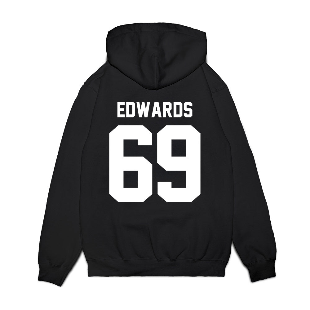 Houston - NCAA Football : Weston Edwards - Vintage Helmet Premium Hooded Sweatshirt-1
