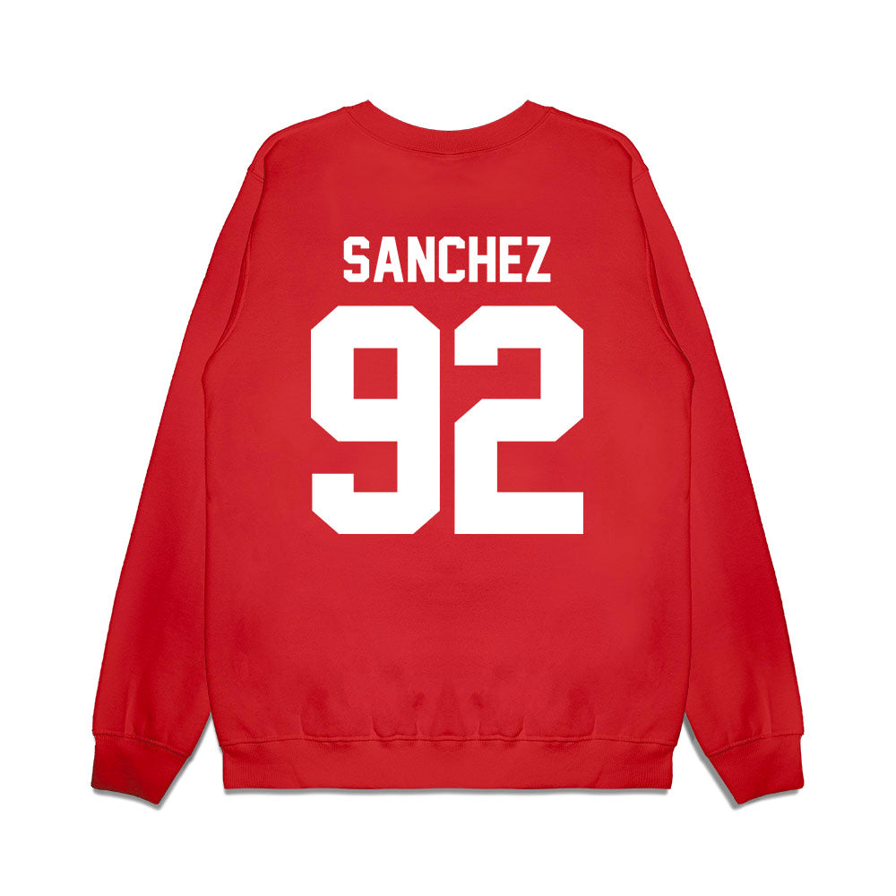 Houston - NCAA Football : Ethan Sanchez - Vintage Helmet Premium Crewneck Sweatshirt-1