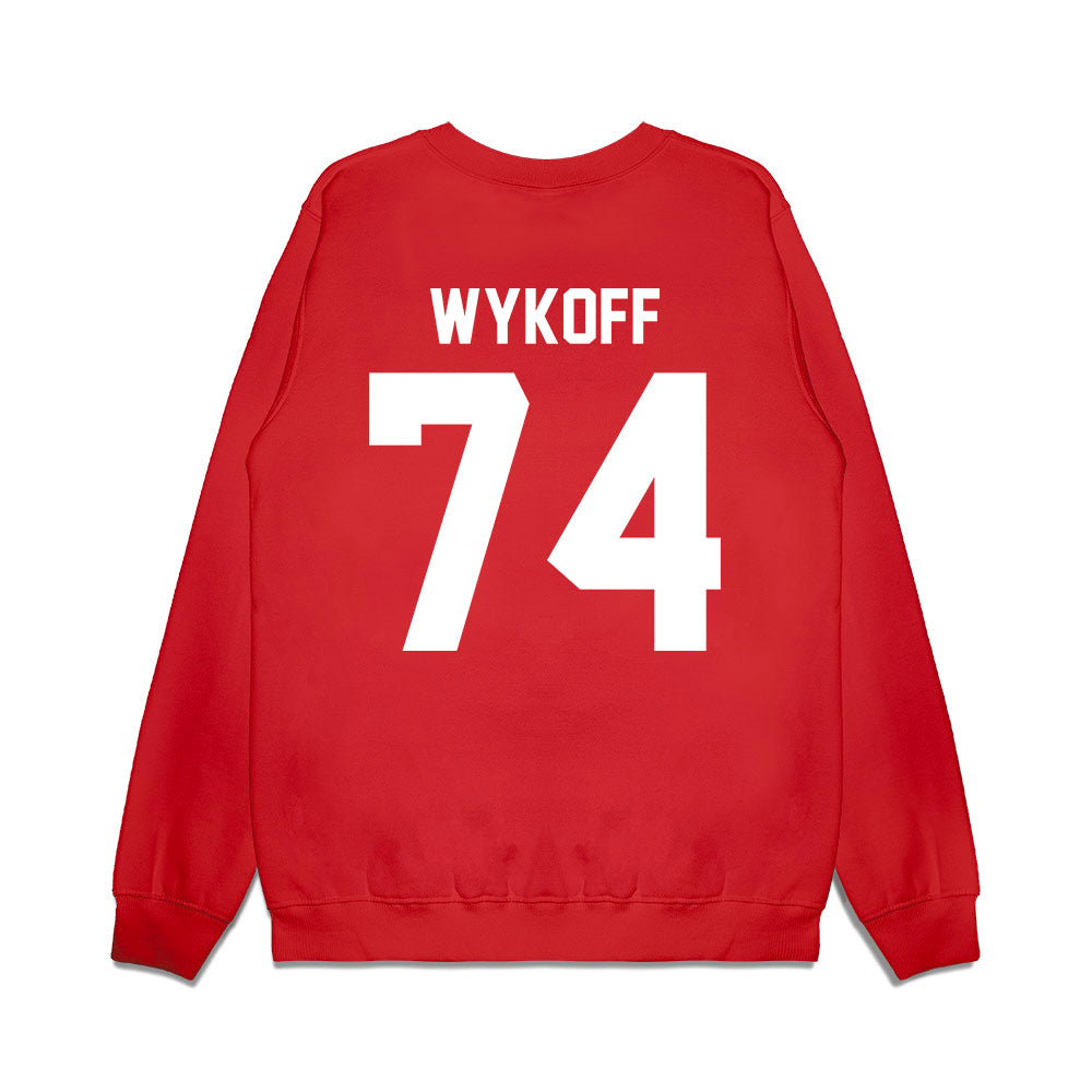 Houston - NCAA Football : Matthew Wykoff - Vintage Helmet Premium Crewneck Sweatshirt-1