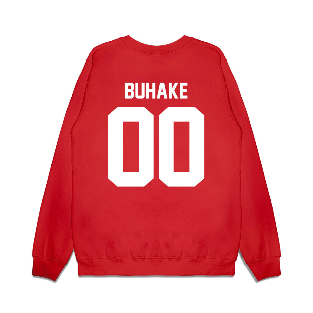 Houston - NCAA Football : Travis Buhake - Vintage Helmet Premium Crewneck Sweatshirt-1