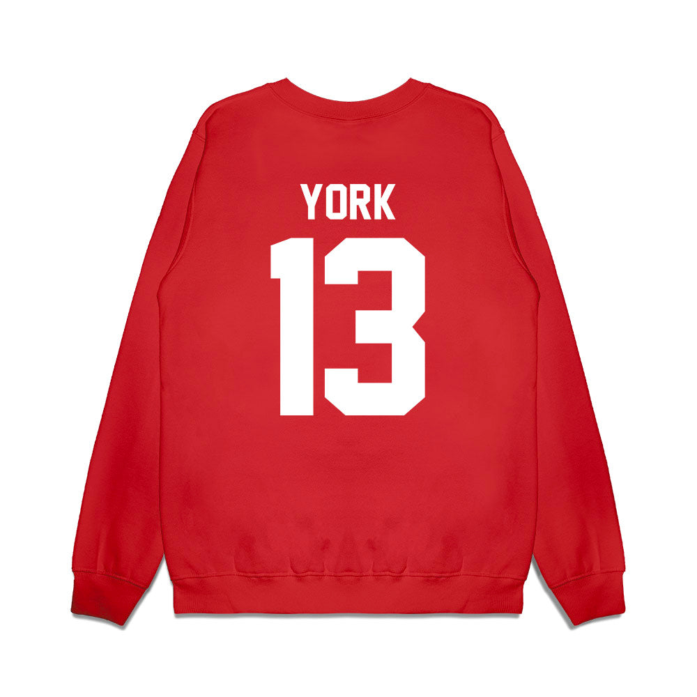 Houston - NCAA Football : Jayden York - Vintage Helmet Premium Crewneck Sweatshirt-1