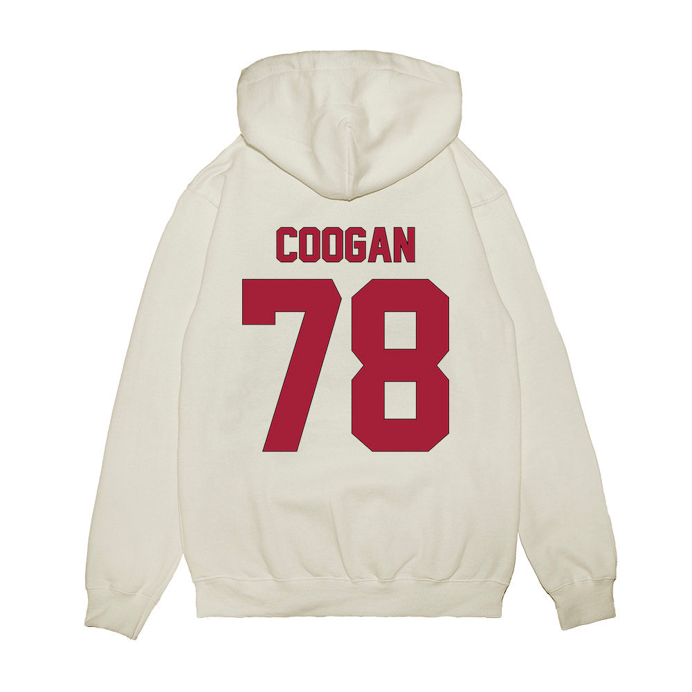 Indiana - NCAA Football : Patrick Coogan - Vintage Helmet Premium Hooded Sweatshirt-1