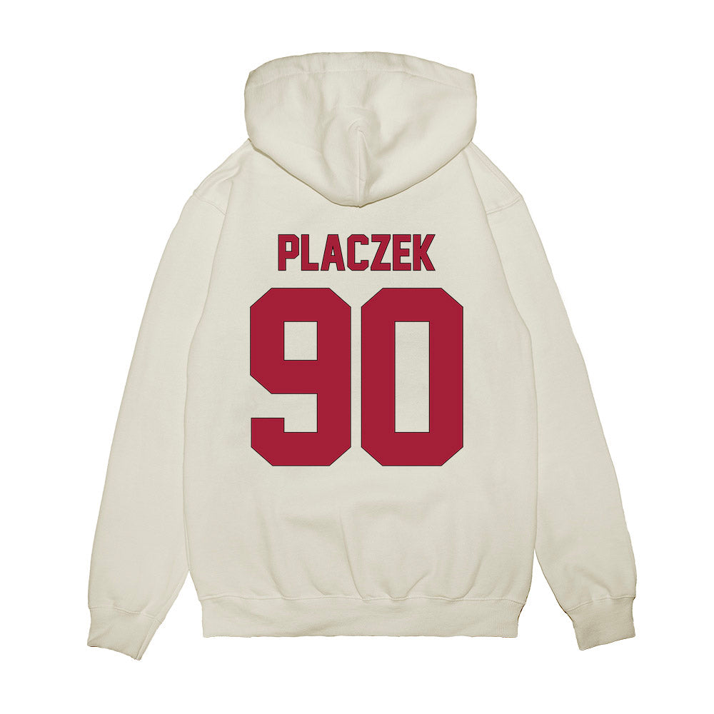 Indiana - NCAA Football : Josh Placzek - Vintage Helmet Premium Hooded Sweatshirt-1