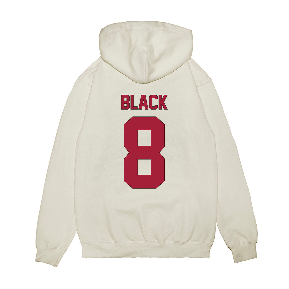 Indiana - NCAA Football : Kaelon Black - Vintage Helmet Premium Hooded Sweatshirt-1
