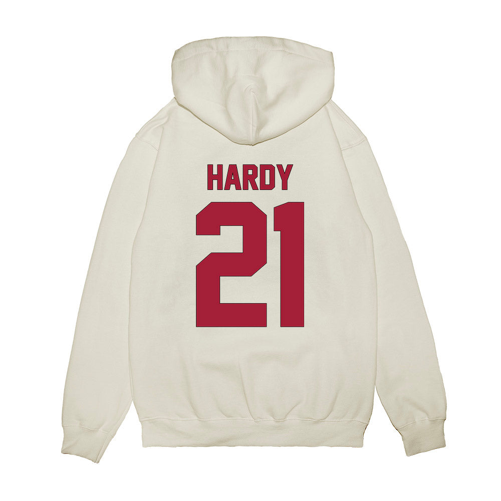 Indiana - NCAA Football : Rolijah Hardy - Vintage Helmet Premium Hooded Sweatshirt-1