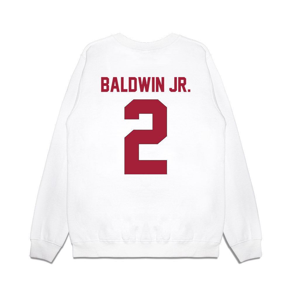 Indiana - NCAA Football : Byron Baldwin Jr. - Vintage Helmet Premium Crewneck Sweatshirt-1