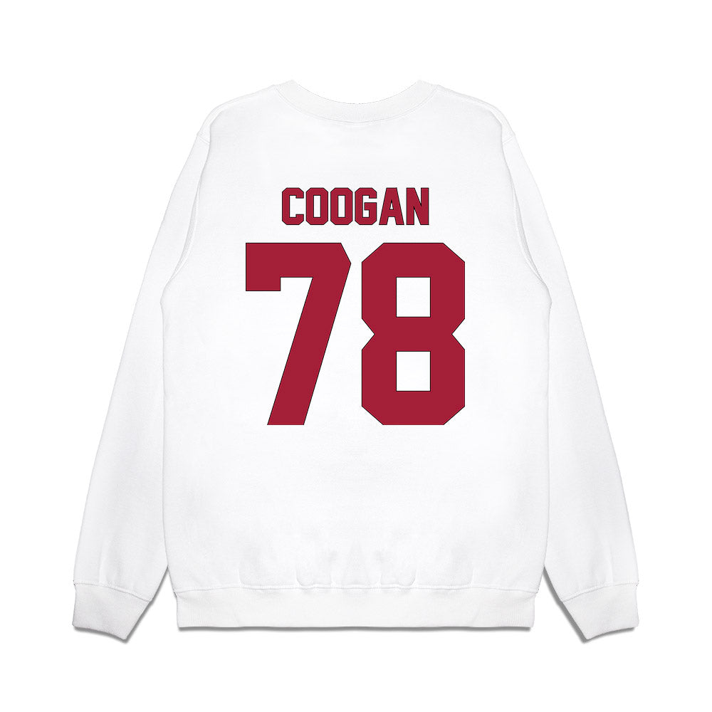 Indiana - NCAA Football : Patrick Coogan - Vintage Helmet Premium Crewneck Sweatshirt-1