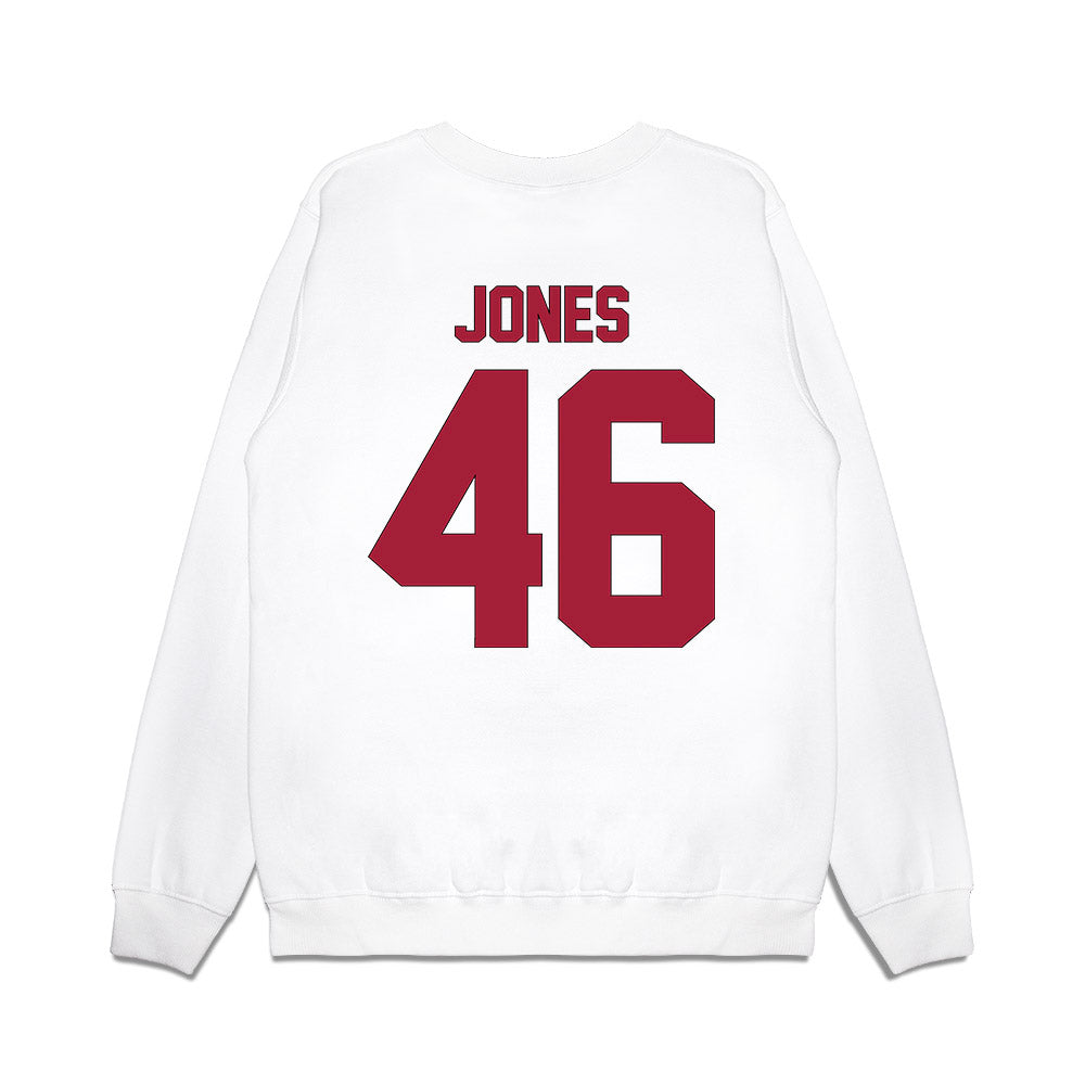 Indiana - NCAA Football : Isaiah Jones - Vintage Helmet Premium Crewneck Sweatshirt-1