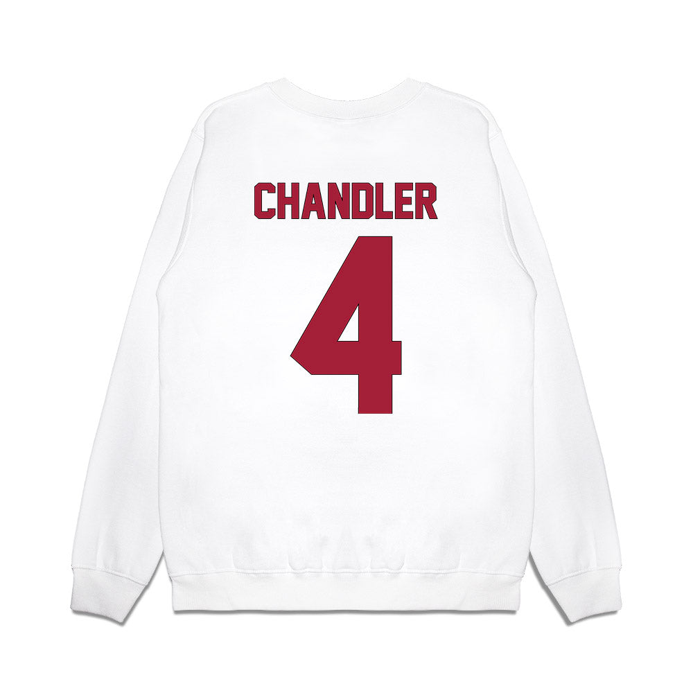 Indiana - NCAA Football : Davion Chandler - Vintage Helmet Premium Crewneck Sweatshirt-1