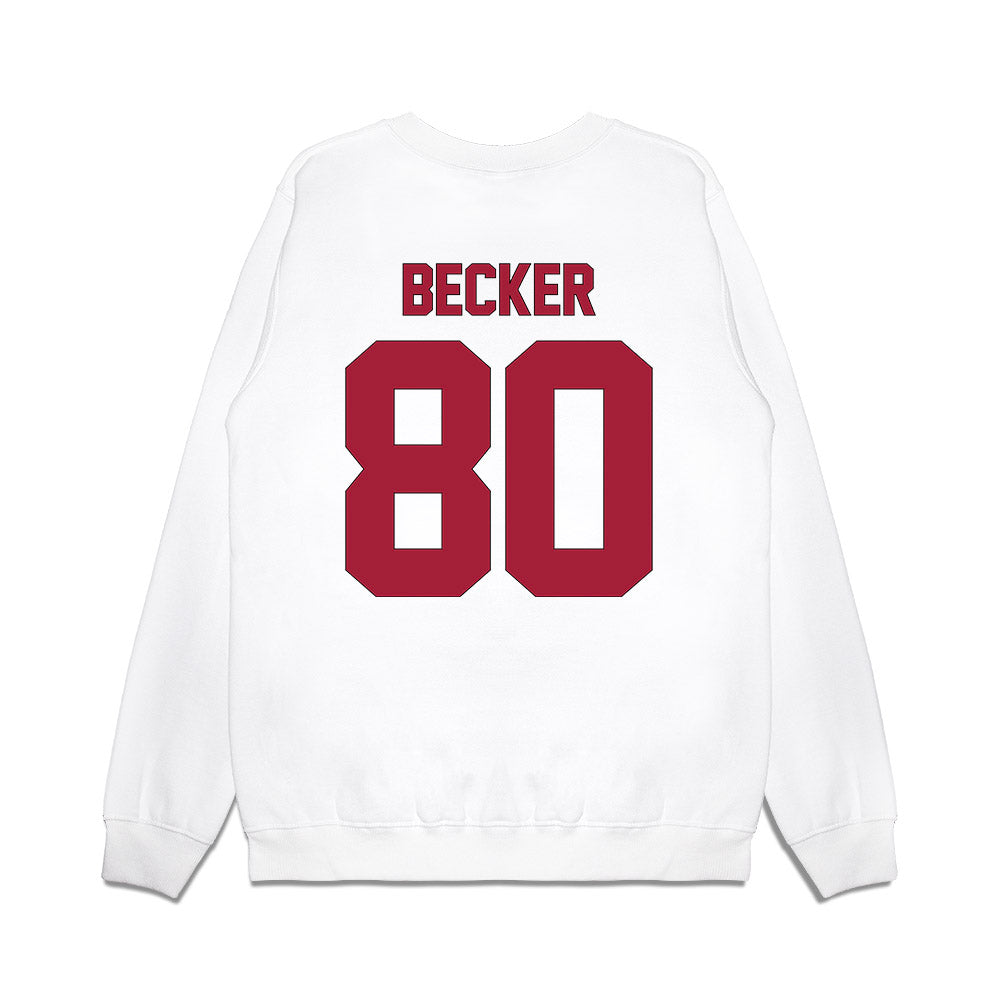Indiana - NCAA Football : Charlie Becker - Vintage Helmet Premium Crewneck Sweatshirt-1