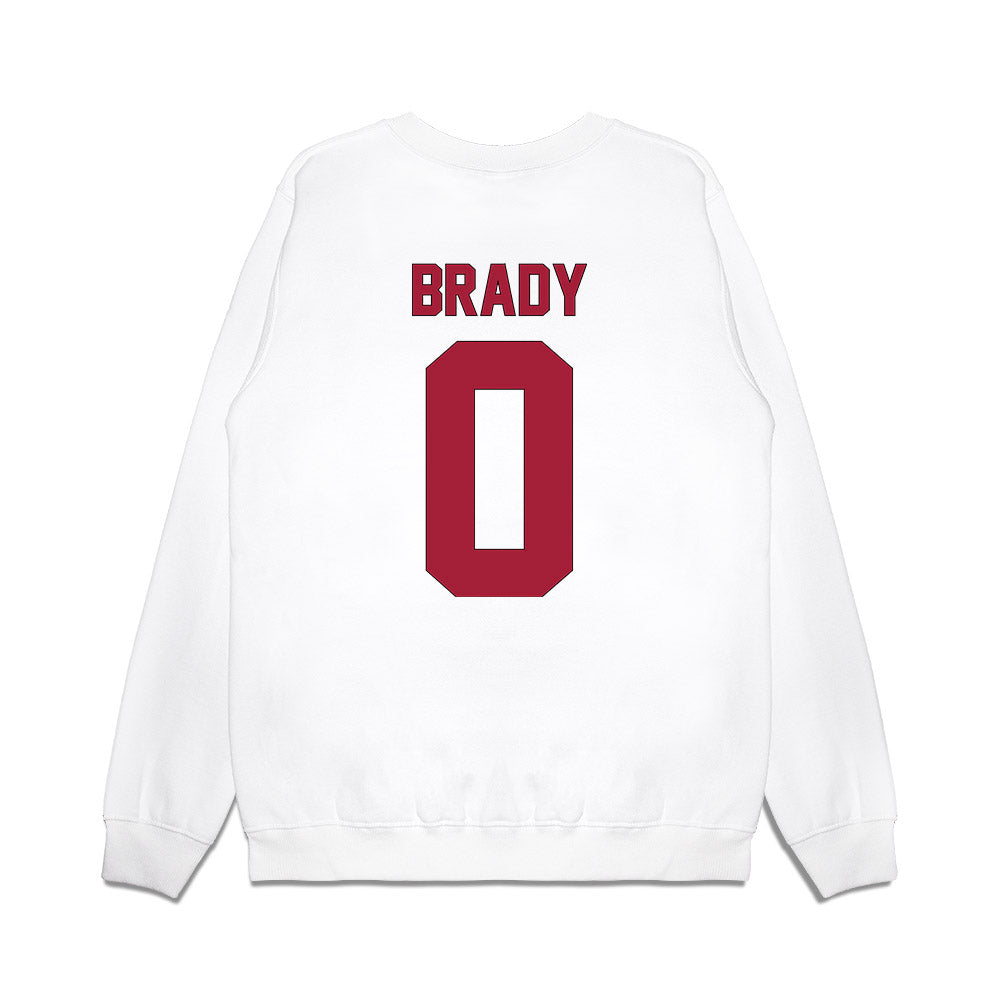 Indiana - NCAA Football : Jonathan Brady - Vintage Helmet Premium Crewneck Sweatshirt-1