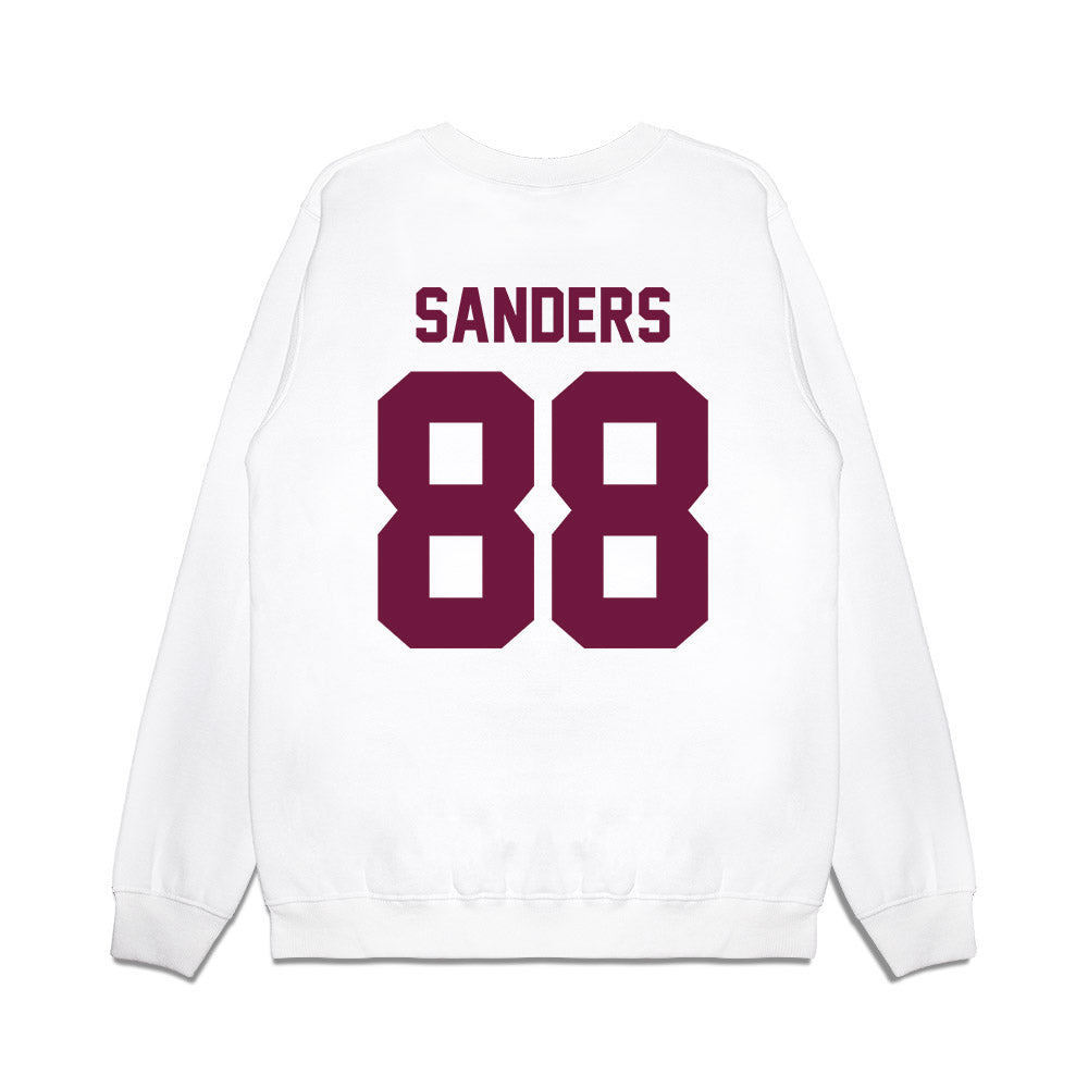 Texas A&M - NCAA Football : DJ Sanders - Vintage Helmet Premium Crewneck Sweatshirt-1