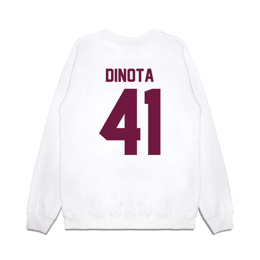 Texas A&M - NCAA Football : AJ DiNota - Vintage Helmet Premium Crewneck Sweatshirt-1