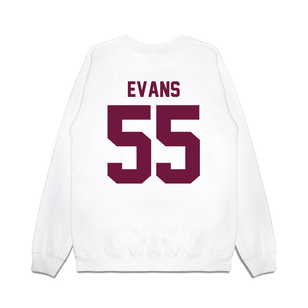 Texas A&M - NCAA Football : Dealyn Evans - Vintage Helmet Premium Crewneck Sweatshirt-1