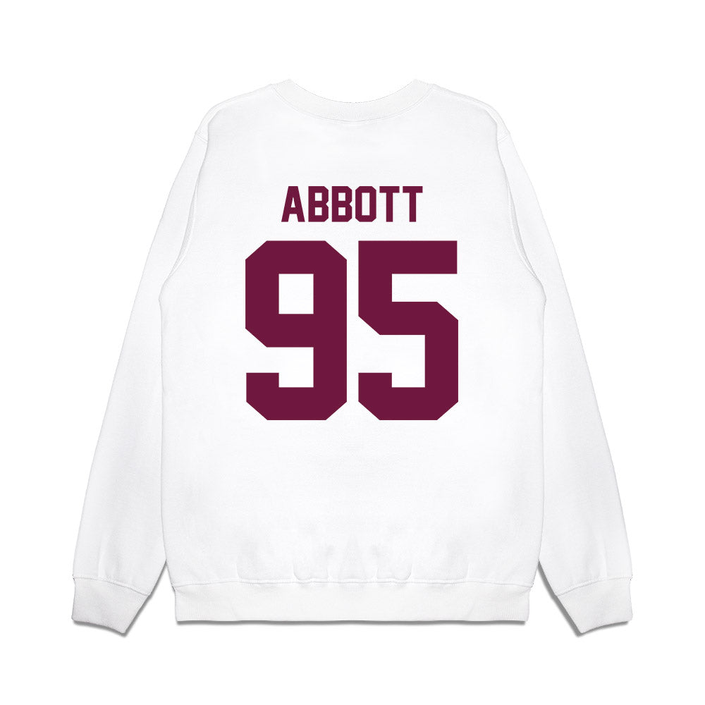Texas A&M - NCAA Football : Alex Abbott - Vintage Helmet Premium Crewneck Sweatshirt-1