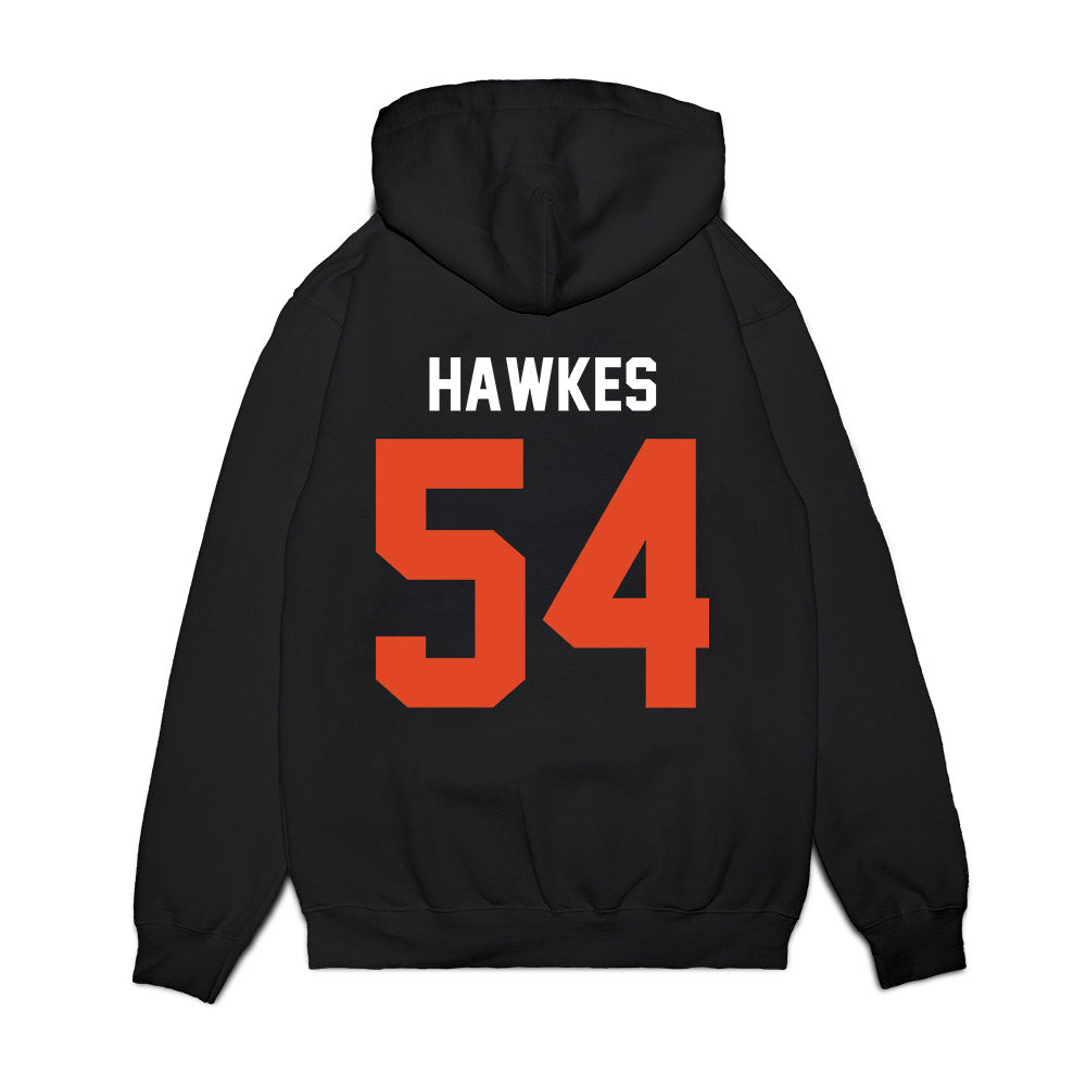 Oregon State - NCAA Football : Adam Hawkes - Vintage Helmet Premium Hooded Sweatshirt-1