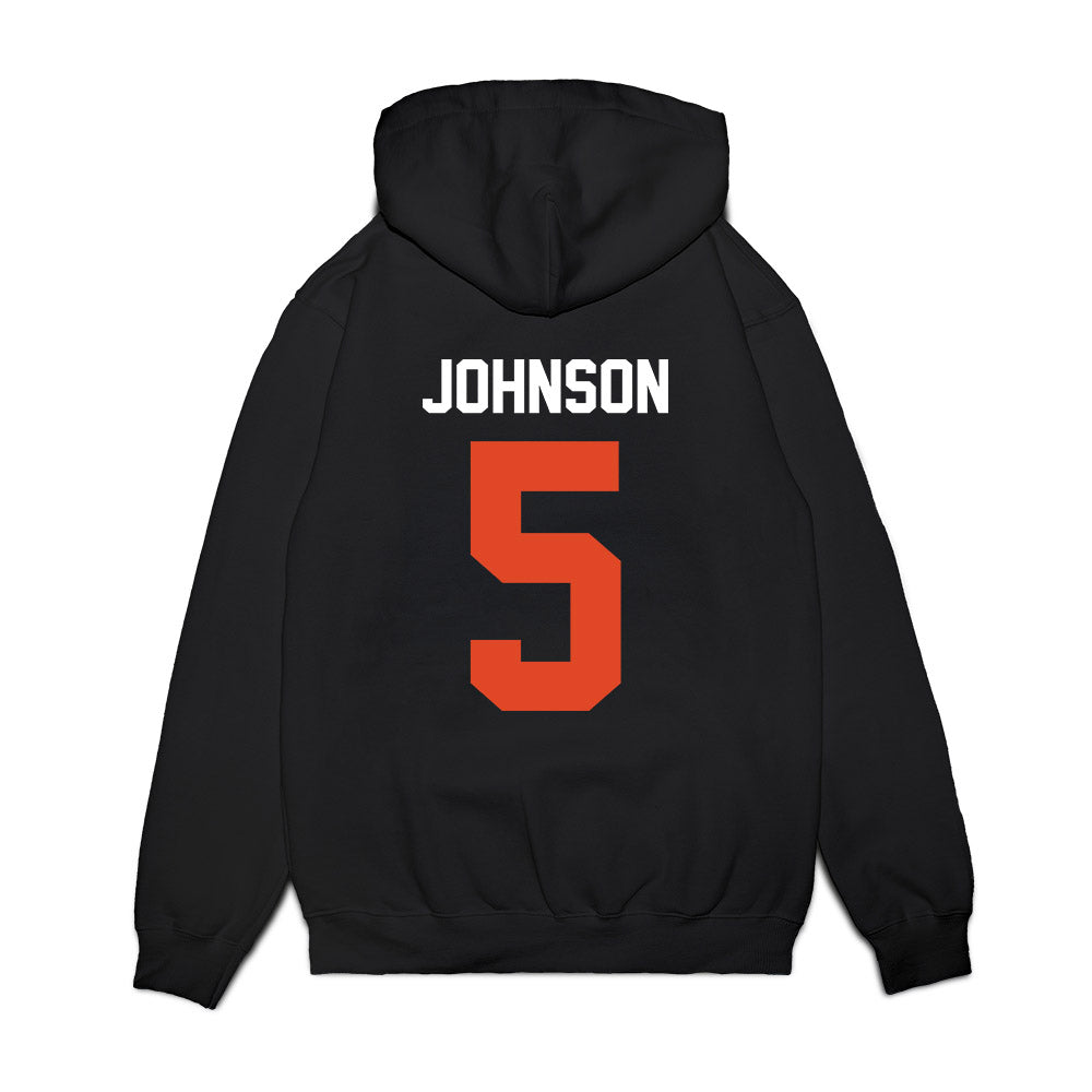 Oregon State - NCAA Football : Gabarri Johnson - Vintage Helmet Premium Hooded Sweatshirt-1