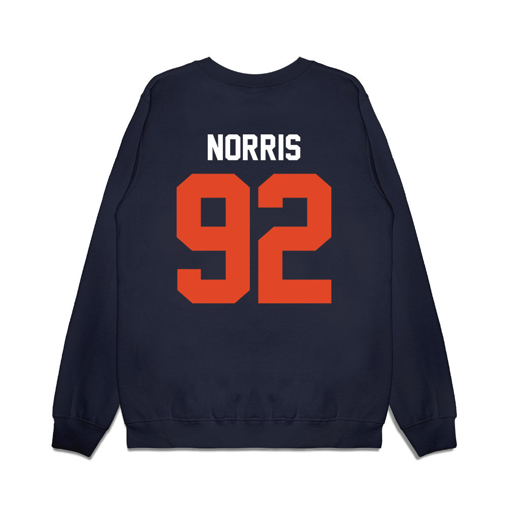Oregon State - NCAA Football : Nick Norris - Vintage Helmet Premium Crewneck Sweatshirt-1