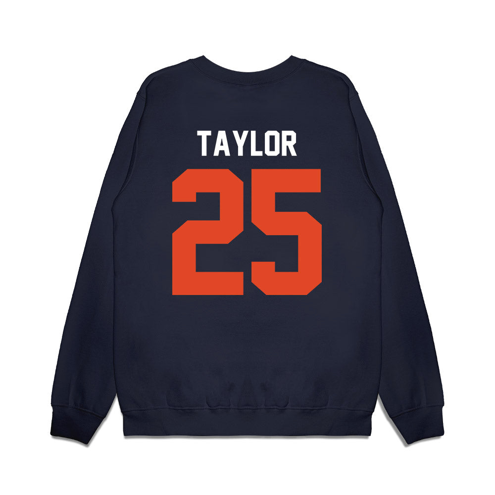 Oregon State - NCAA Football : Nikko Taylor - Vintage Helmet Premium Crewneck Sweatshirt-1