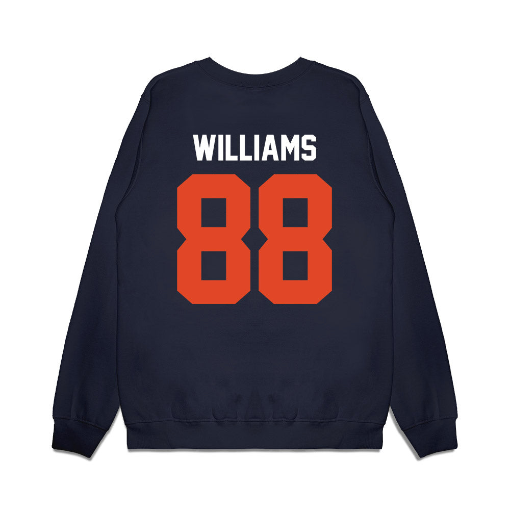 Oregon State - NCAA Football : Riley Williams - Vintage Helmet Premium Crewneck Sweatshirt-1