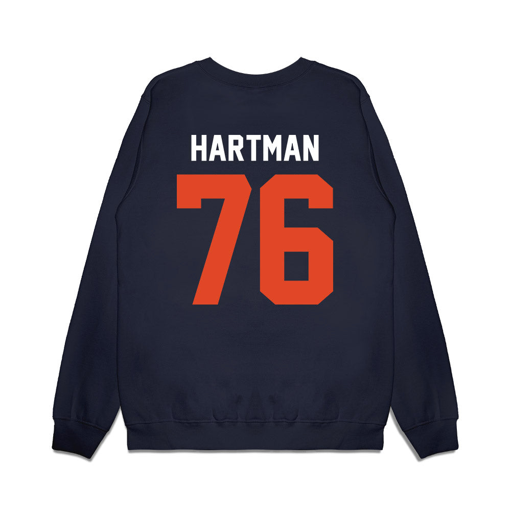 Oregon State - NCAA Football : Ben Hartman - Vintage Helmet Premium Crewneck Sweatshirt-1