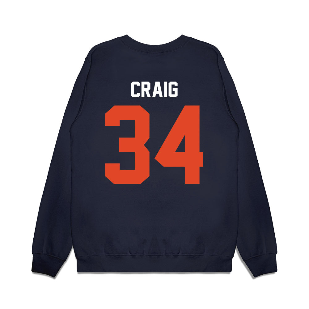 Oregon State - NCAA Football : Sean Craig - Vintage Helmet Premium Crewneck Sweatshirt-1
