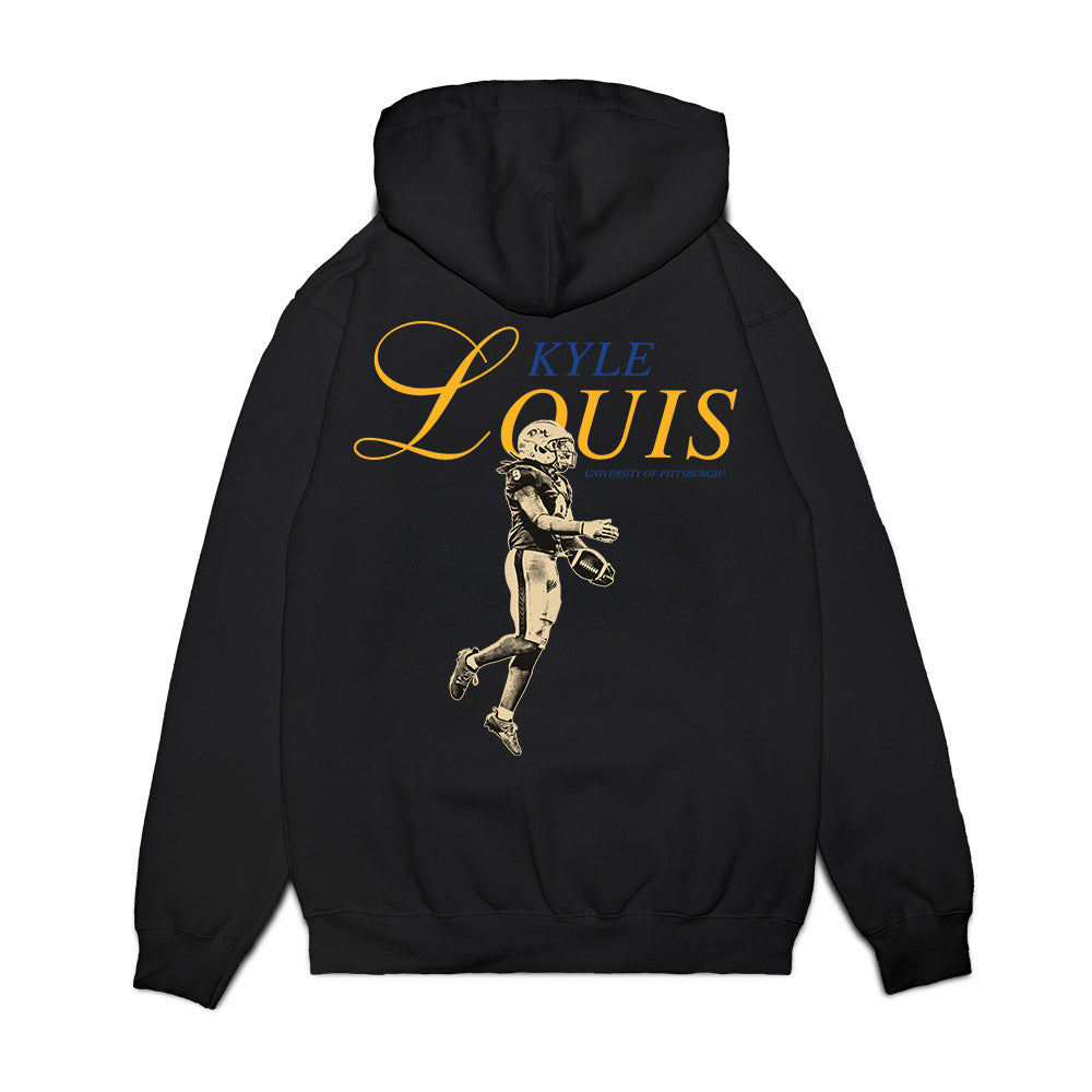 Pittsburgh - NCAA Football : Kyle Louis - Legacy Premium Hooded Sweatshirt-1