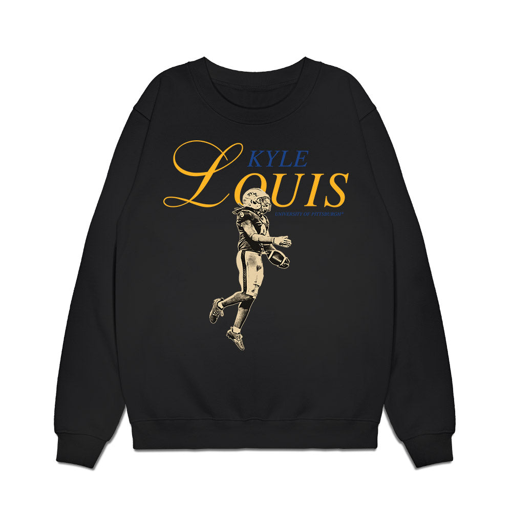 Pittsburgh - NCAA Football : Kyle Louis - Legacy Premium Crewneck Sweatshirt-0