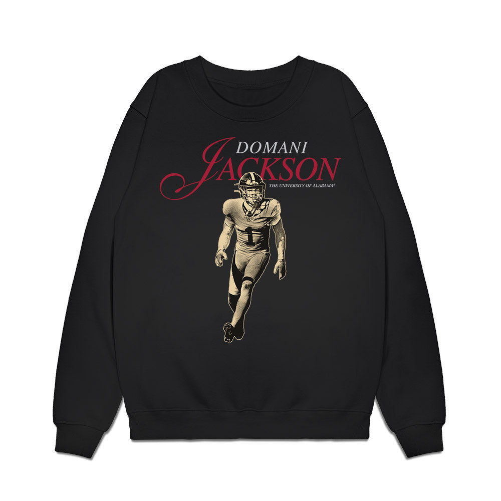 Alabama - NCAA Football : Domani Jackson - Legacy Premium Crewneck Sweatshirt-0