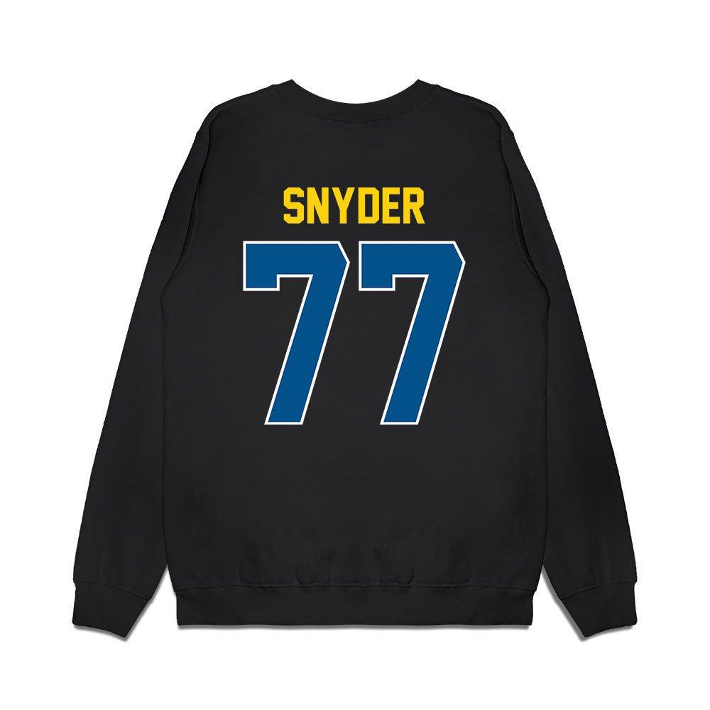 Delaware - NCAA Football : Cole Snyder - Vintage Helmet Premium Crewneck Sweatshirt-1