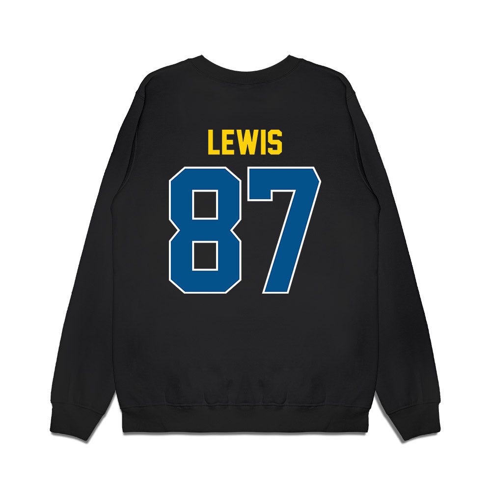 Delaware - NCAA Football : Donovan Lewis - Vintage Helmet Premium Crewneck Sweatshirt-1