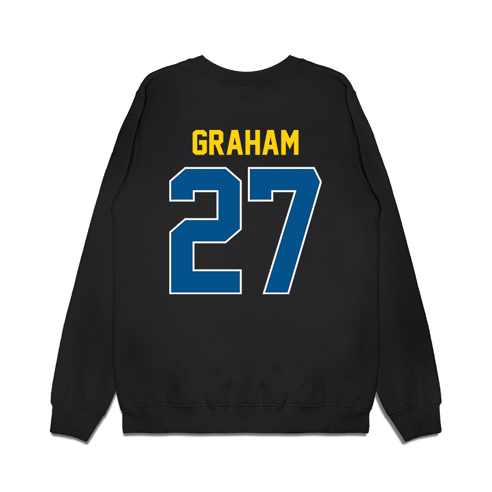 Delaware - NCAA Football : AJ Graham - Vintage Helmet Premium Crewneck Sweatshirt-1