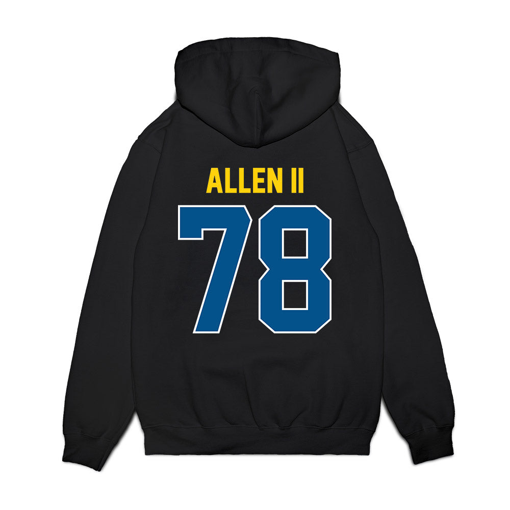 Delaware - NCAA Football : Bentley Allen II - Vintage Helmet Premium Hooded Sweatshirt-1