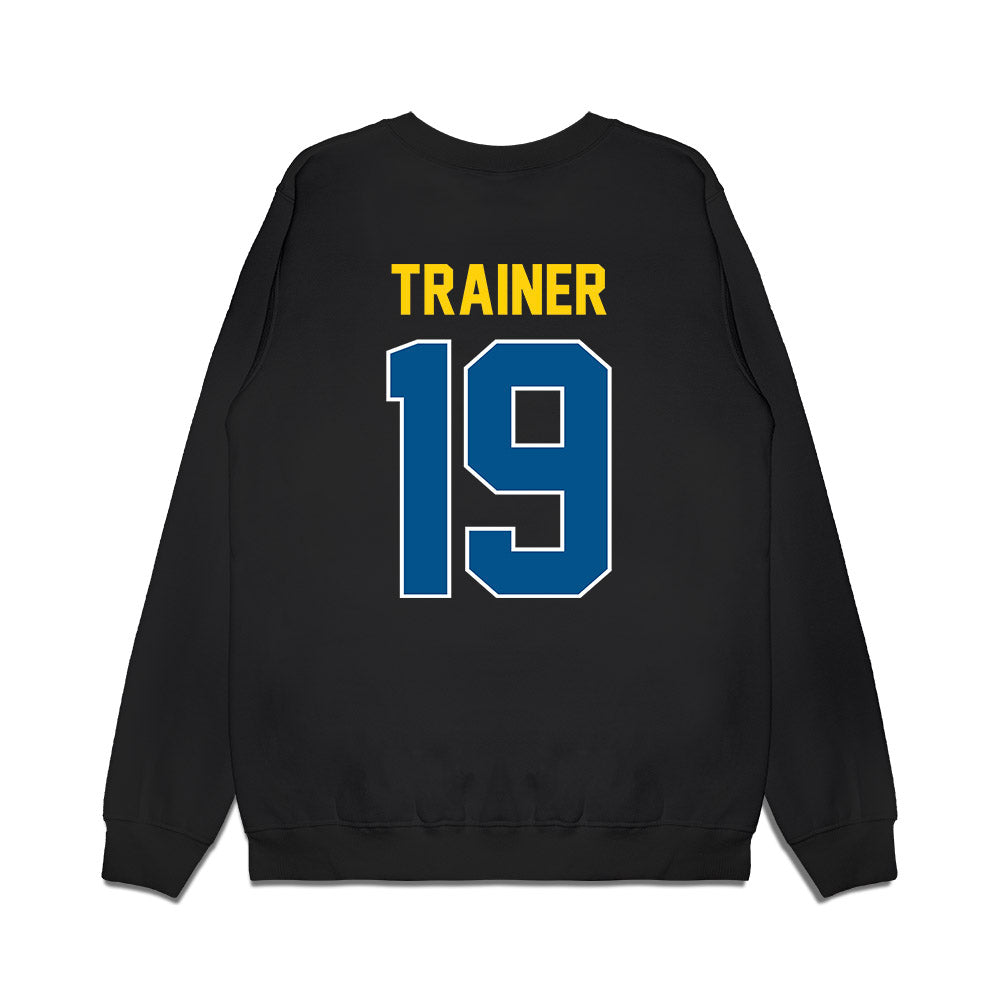 Delaware - NCAA Football : Dillon Trainer - Vintage Helmet Premium Crewneck Sweatshirt-1