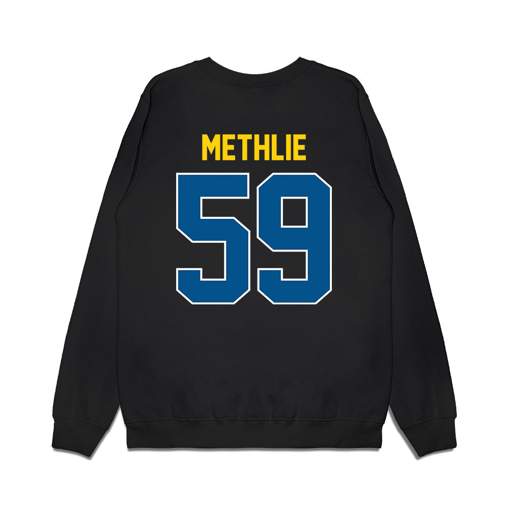 Delaware - NCAA Football : Patrick Methlie - Vintage Helmet Premium Crewneck Sweatshirt-1