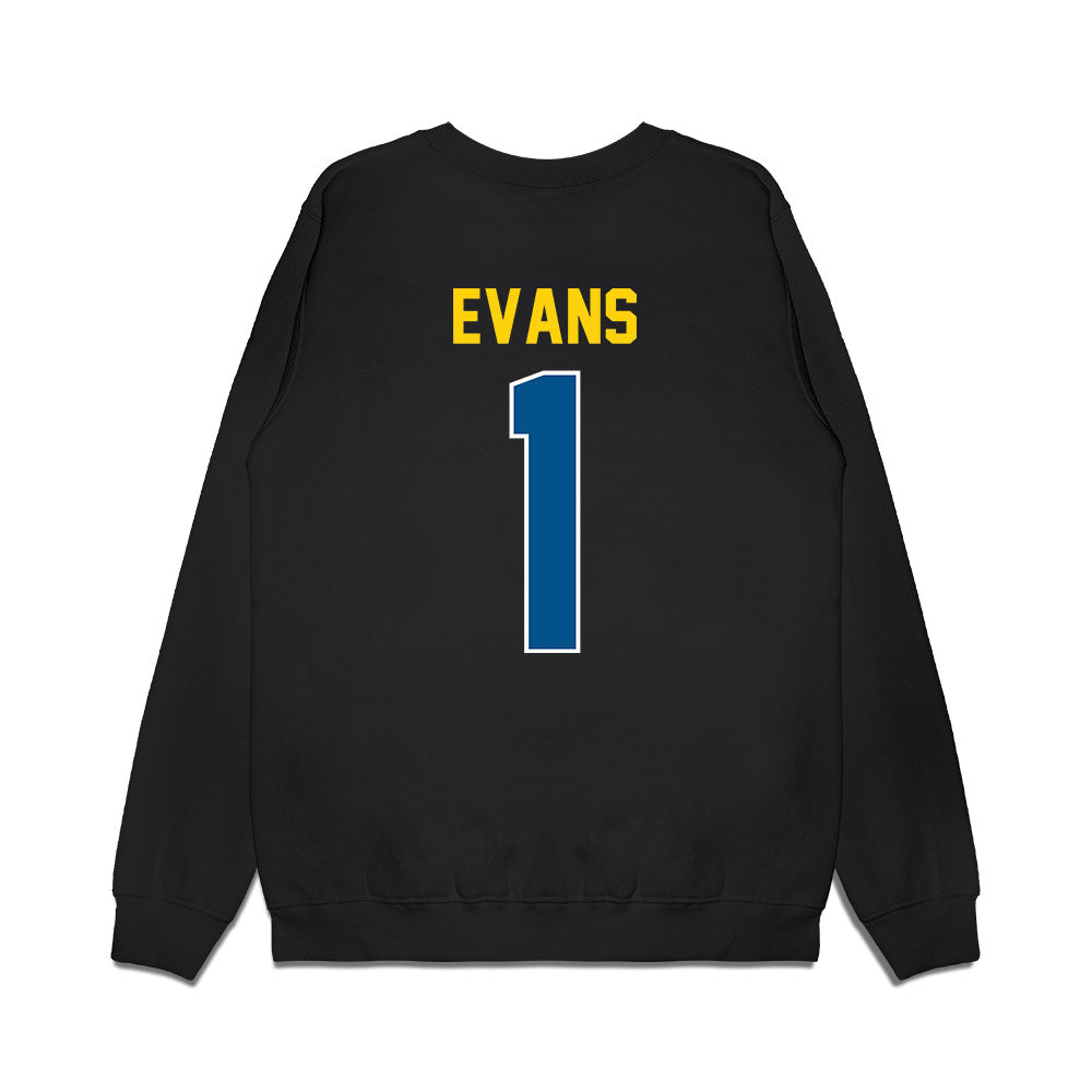 Delaware - NCAA Football : Nathan Evans - Vintage Helmet Premium Crewneck Sweatshirt-1